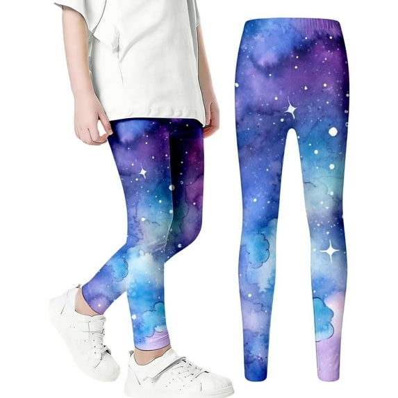Gunia Little Girls Leggings Thermal Cold Weather Fleece Lined Base Layer Pants With Stretch Comfort Fit Soft Pants 18M-12Y