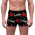thumbnail image 1 of Gunia Mens Boxers Briefs Heart Print Valentine's Day Shorts High Elasticity Stylish For Everyday Wear Sweet Underwear S-Xxxl, 1 of 5