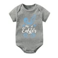 thumbnail image 1 of Gunia My First Easter Baby Boy Girl Outfit Romper Letters Prints Short Sleeve Bodysuits Clothes Comfortable Outwear 3-6 Months, 1 of 2