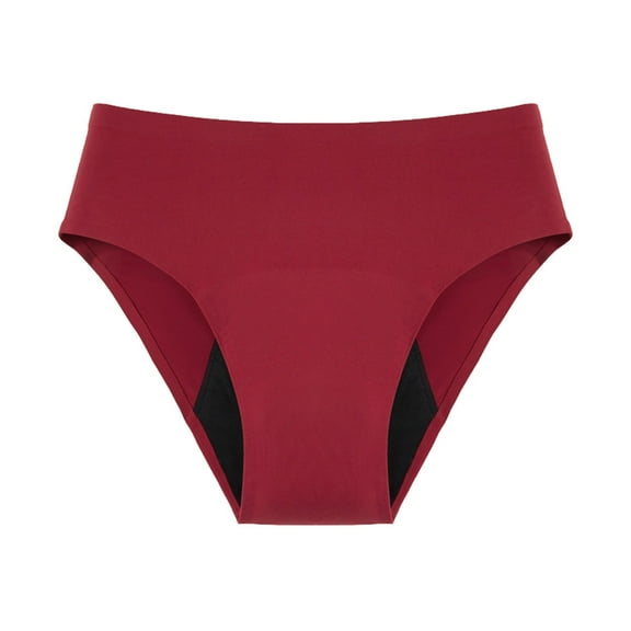 Gunia Period Panties Women,High Waisted Leak Proof Leak Proof Cotton Overnight Briefs Breathable Menstrual Underwear For Women,M