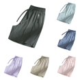 thumbnail image 1 of Gunia Plus Size Summer Shorts For Women Sports Loose Casual Quick Drying Thin Shorts With Pockets And Drawstring Running Shorts For Women Army Green 3Xl, 1 of 4