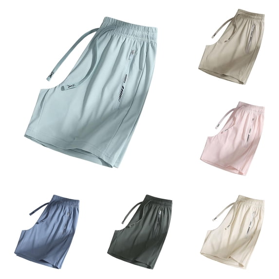 Gunia Plus Size Womens Shorts Casual Sports Loose Casual Quick Drying Thin Shorts With Pockets And Drawstring Running Shorts For Women Light Green 2Xl
