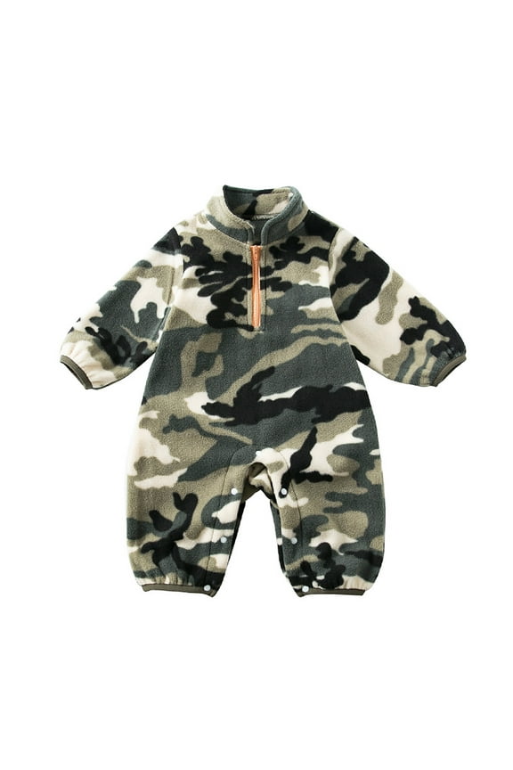 Romper Jumpsuit For Baby Long Sleeve Clothes Camo Camouflage Color Comfortable For Boy Girl 3-6 Months