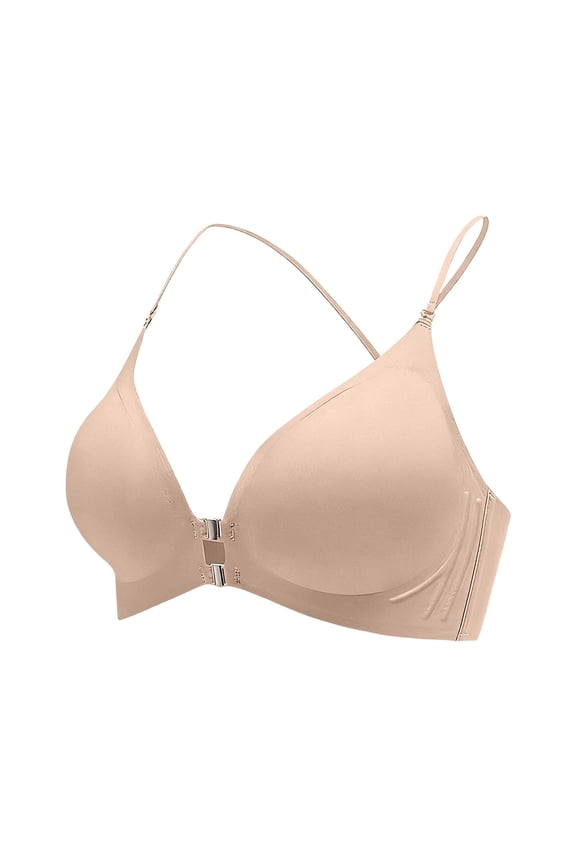Seamless Pushup Bras For Women Front Closure Front Closure Back Strappy Push Up Bra Underwear