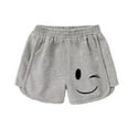 thumbnail image 1 of Gunia Shorts For Kids Toddler Girls Print Elastic Waist Comfortable Casual Play Daily Beach Girls Athletic Shorts 3-12 Years, 1 of 3