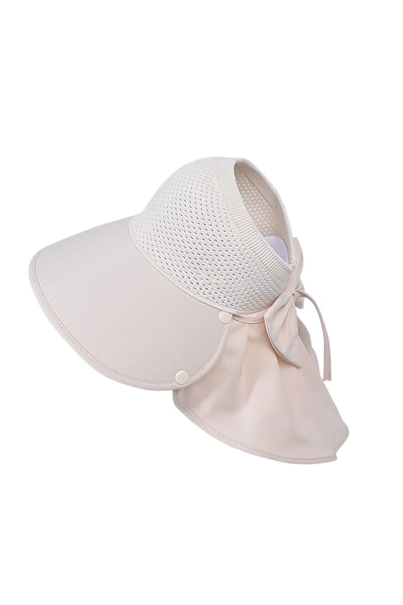 Summer Womens Beach Hats For Hiking Breathable Lightweight Visor Sunhat With Drawstring Daily Casual Wear Outdoor Ladies Women Classic Cap White