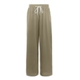thumbnail image 1 of Gunia Sweatpants For Kids Girls Joggers Lightweight Wide Leg Cooling Pants For Outdoor Activities Breathable Summer Trousers For Loose Fit Outdoor Wear Athletic Pants Khaki 8-9 Years, 1 of 9