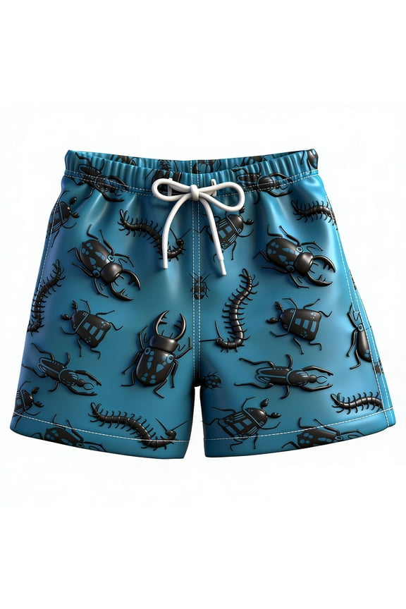 Swimming Trunks For Boys With Cool Graphic Prints Swimwear Kids Youth Comfortable Summer For Holiday Beach Pool Boy Swim Trunks 2-14 Years