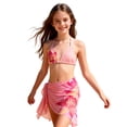thumbnail image 1 of Gunia Swimsuit For Teen Girls 2 Piece Floral Print Bikini Swim Bathing For Kids Summer Beach Bathing Suit 9-10 Years, 1 of 6