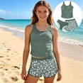 thumbnail image 1 of Gunia Swimsuit For Teen Girls 3 Piece Swimming Separate Style Patterned Beach Split Swimsuit Large Sized Bathing Suit 15-16 Years, 1 of 4