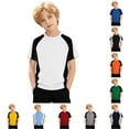 thumbnail image 1 of Gunia Boys T-Shirts Stylish Color Crewneck Shirt Comfortable Casual Long Sleeve Tee With Solid Color Kids Tops School Play T-Shirts White 12-13 Years, 1 of 4