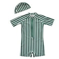 thumbnail image 1 of Gunia Toddler Boy Swimsuit Zipper Rash Guard Kid Short Sleeve Swimwear Bathing Suits For Beach Pool 6M-6Y, 1 of 2