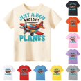 thumbnail image 1 of Gunia Toddler Boys Tshirts Cartoon Printed T Shirt Pattern Crew Neck T Shirt Tee Tops Beige 1-2 Years, 1 of 4
