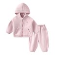 thumbnail image 1 of Gunia Toddler Girls Hoodie And Sweatpants 2 Piece Athletic Outfits Set Tracksuit Fall Winter Clothes,Size 1-5 Years, 1 of 4