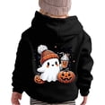 thumbnail image 1 of Gunia Toddler Halloween Ghost Sweatshirt For Boys Girls Hoodie Long Sleeve Soft Sweatshirt Graphic Cute Pullovers Top Clothes Fall Black 4-5 Years, 1 of 6