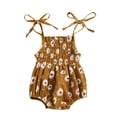 thumbnail image 1 of Gunia Toddler Outfits For Girls Daisy One Piece Jumpsuit Print Sleeveless Jumpsuit Girl Romper Clothes Sets 0-24 Months, 1 of 1