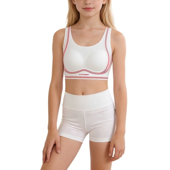 Gunia Training Bras For Girls Seamless Supportive For Teen Growing Comfort Stretch Wireless Bralette For School Sports Daily Wear,Size 12-18 Years