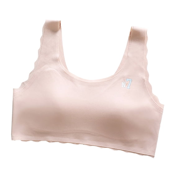 Gunia Training Bras For Girls Teen Sports Bras Comfort Soft Solid Color Bras,Size 9-15 Years