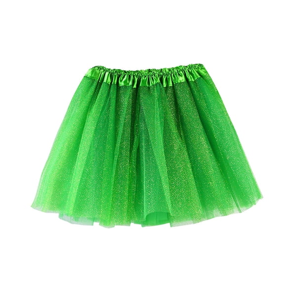 Gunia Tutu Skirts For Girls Baby Dance Fluffy Petti Ballet Fancy Princess Birthday Party Kids Toddler Girls Skirt Green One Size