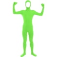 thumbnail image 1 of Gunia Unisex Adult Full Body Open Face Zentai Suit Bodysuit Invisible Jumpsuit Masquerade Cosplay Halloween Role Play Dress-Up Stage Performance Party Wear,Green, 1 of 2
