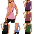 thumbnail image 1 of Gunia Women Tank Tops Yoga Top With Backless Design Breathable Ice Silk Workout Athletic Tank For Fitness And Sports T-Shirts For Women Pink M, 1 of 6