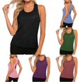 thumbnail image 1 of Gunia Women Tank Tops Yoga Top With Backless Design Breathable Ice Silk Workout Athletic Tank For Fitness And Sports Tshirt Women Black M, 1 of 7