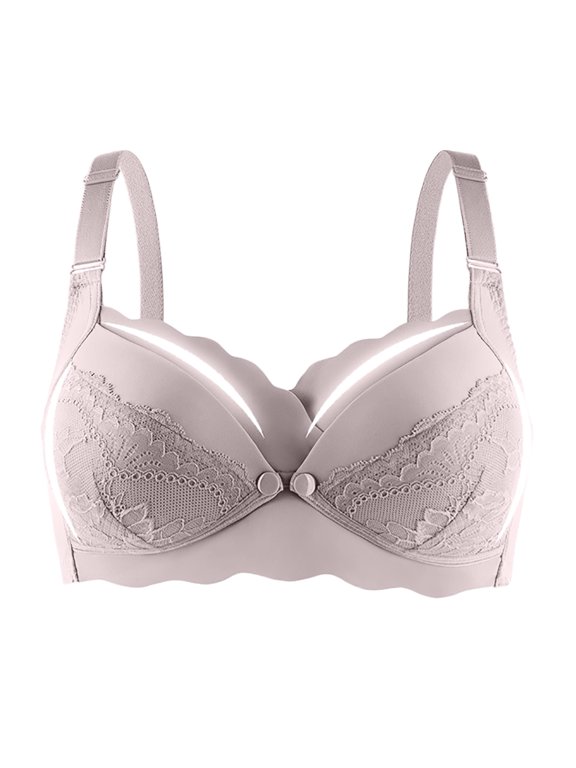 Womens Maternity Bras Solid Nursing Thin Hole Cup Breathable Bra Push Up Sag Bra Comfortable Underwear