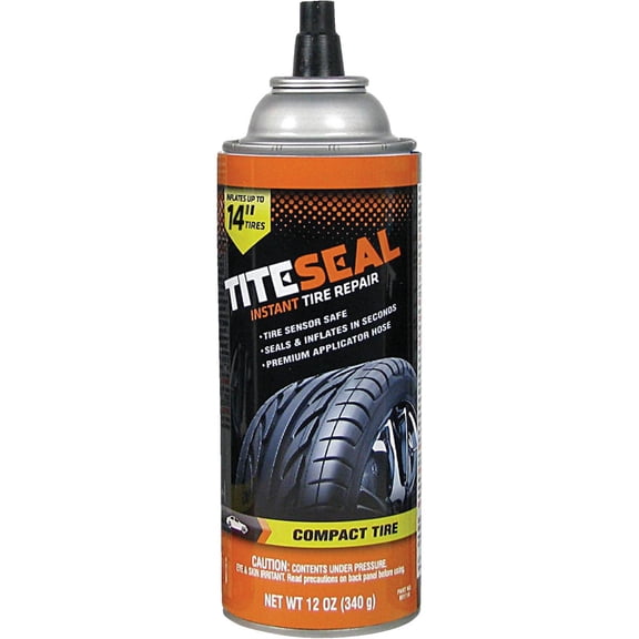 Gunk TITESEAL M1114/6 Instant Tire Repair for Compact Tire - 12 oz., white