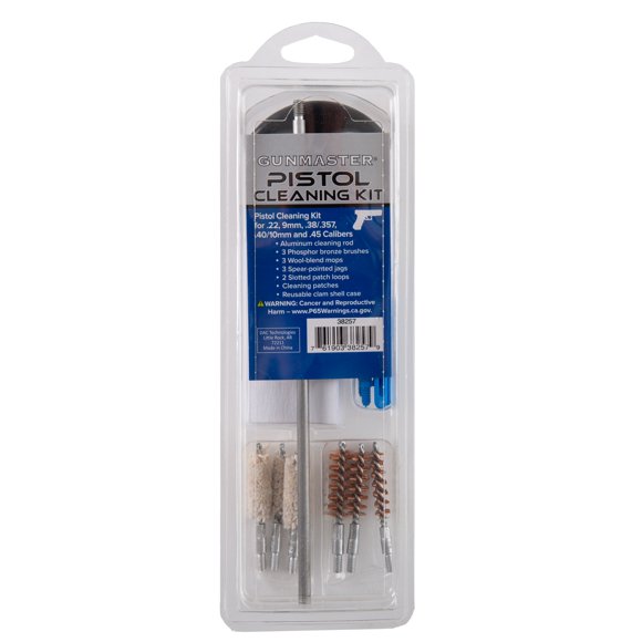 Gunmaster 14 Piece Universal Pistol Cleaning Kit for .22 - .45 Caliber Pistols