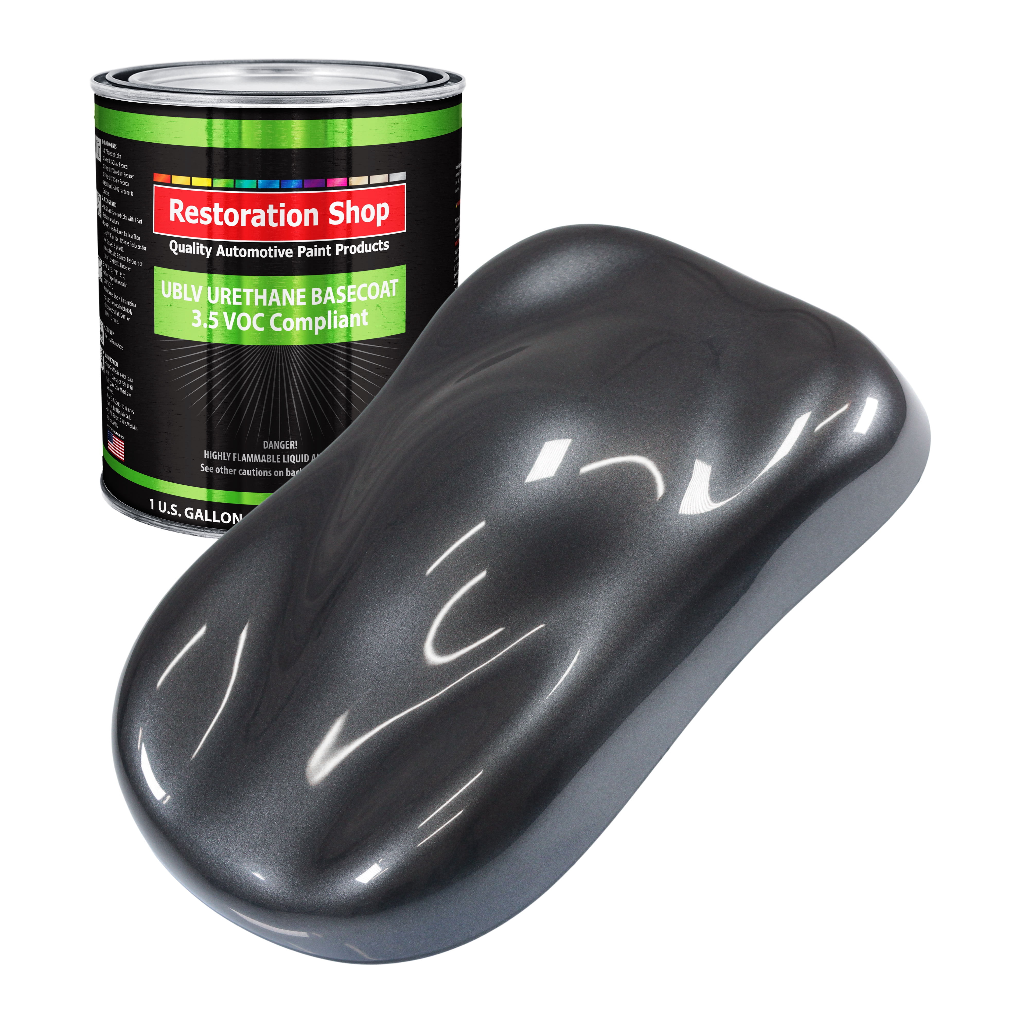 Gunmetal Grey Metallic 1 Gallon Low VOC URETHANE BASECOAT Car Auto Body Paint