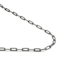 thumbnail image 1 of Gunmetal Grey Titanium 5MM Paper Clip Link Necklace Chain 46", 1 of 3
