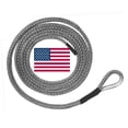 thumbnail image 1 of Gunmetal Grey U.S. made AMSTEEL BLUE PLOW ROPE 1/4 inch x 10 ft (9,200 lb strength) (OFF-ROAD VEHICLE RECOVERY), 1 of 1
