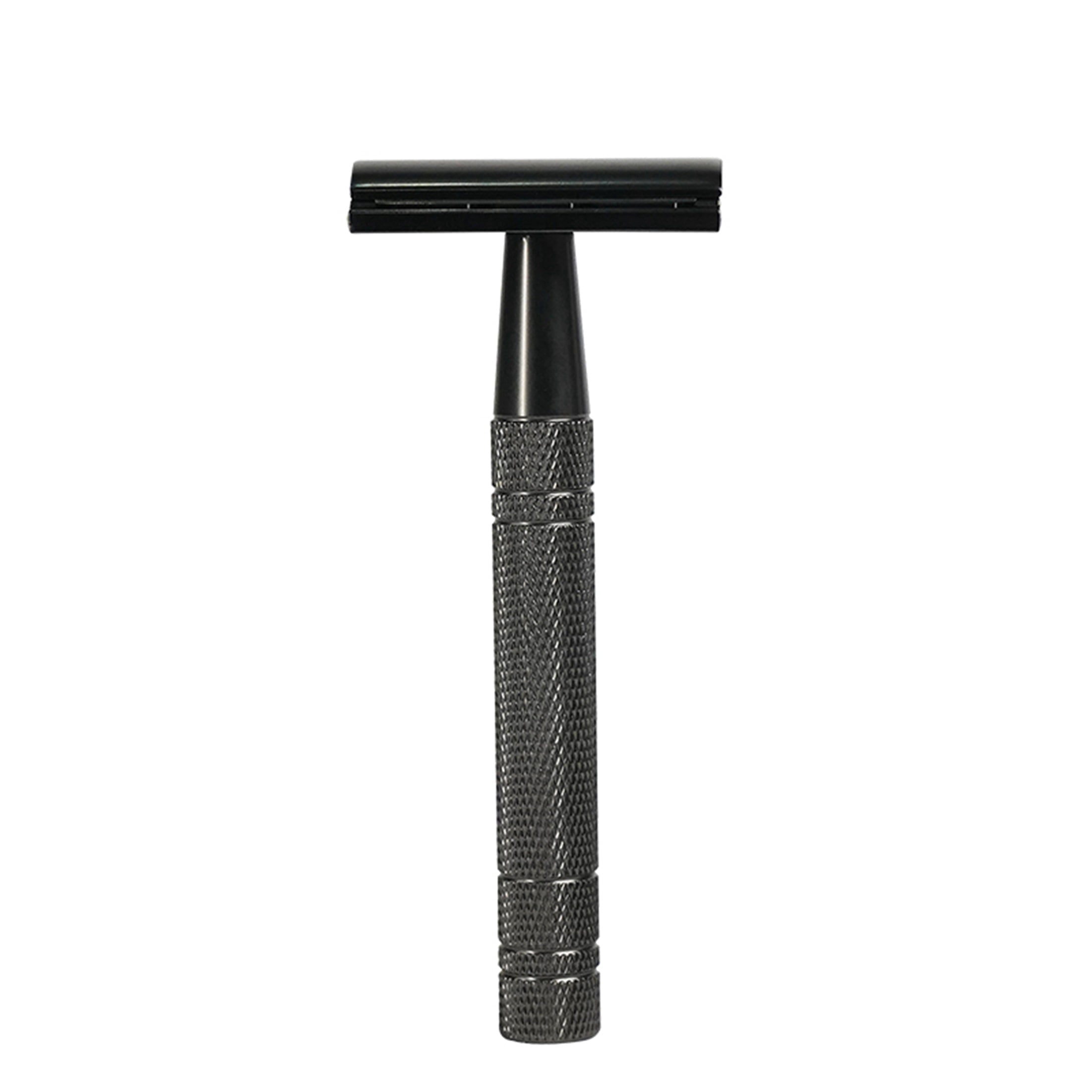 Waysh Classic Wet Shave 20 Blade Safety Razor Kit with Stand and 20 Blades, Gunmetal Grey