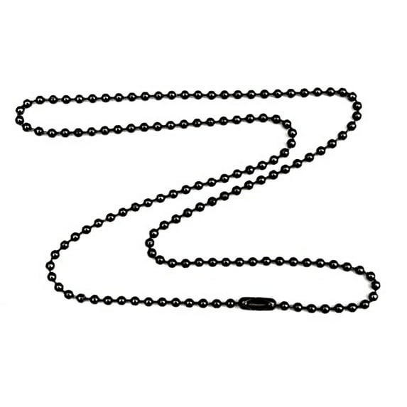 Gunmetal Steel 3.2mm Ball Chain Necklace with Extra Durable Color Protect Finish - 20 inches