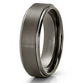 thumbnail image 1 of Gunmetal Tungsten Ring 6mm Gray Tungsten Ring Anniversary Ring Tungsten Wedding Band, 1 of 2