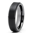 thumbnail image 1 of Gunmetal Tungsten Wedding Ring,Black Tungsten Ring,6mm Wedding Ring,Tungsten Wedding Band,Engagement Ring,Anniversary, 1 of 3