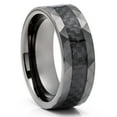 thumbnail image 1 of Gunmetal Wedding Ring,8mm Wedding Ring,Engagement Ring,Hammered Ring,Tungsten Carbide Ring,Comfort Fit Ring, 1 of 4