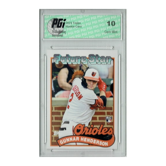 Gunnar Henderson 2023 Topps #107 Future Star Throwback SP Rookie Card PGI 10