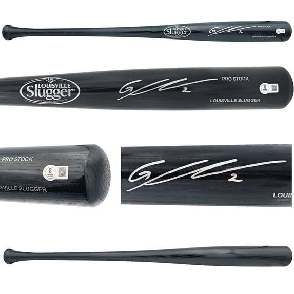 Gunnar Henderson Autographed Black Louisville Slugger Pro Stock Baseball Bat Baltimore Orioles Beckett BAS Witness 230126