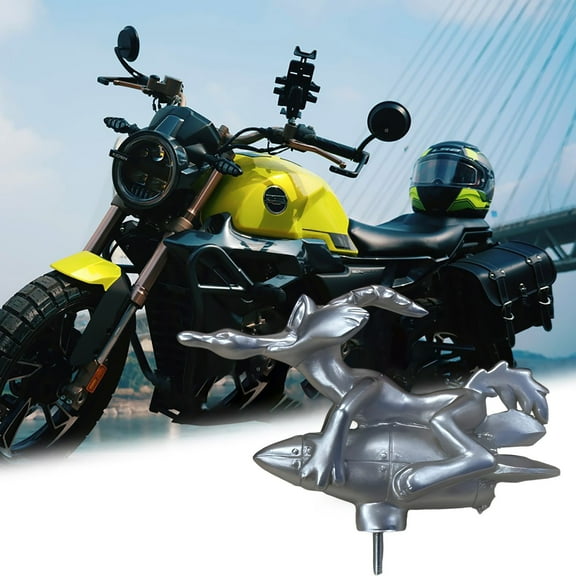 Gunner Truck Hood Ornament, Metal Car Hood Decoration For All Vehicles, Classic Wile-E Coyote Styling for Car Motorcycle Desk Display