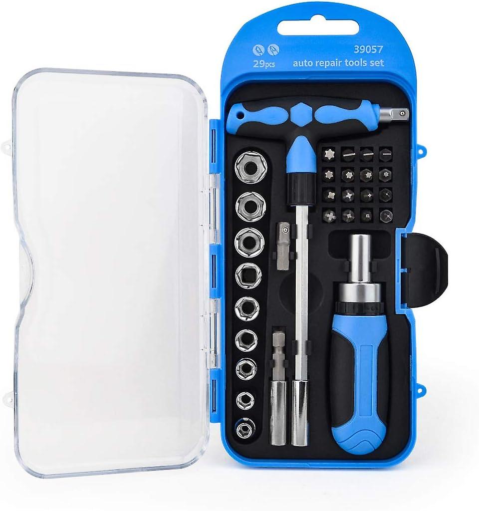 Gunpla 29pcs Screwdriver Socket Bit Set Ratchet Holder Bar Adapter