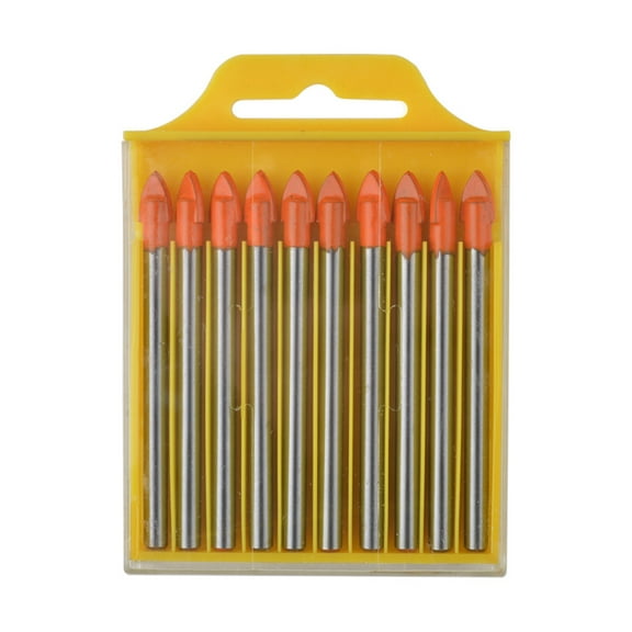 Gunpla Glass and Tile Drill Bits Set Carbide 10 Pieces 6 MM