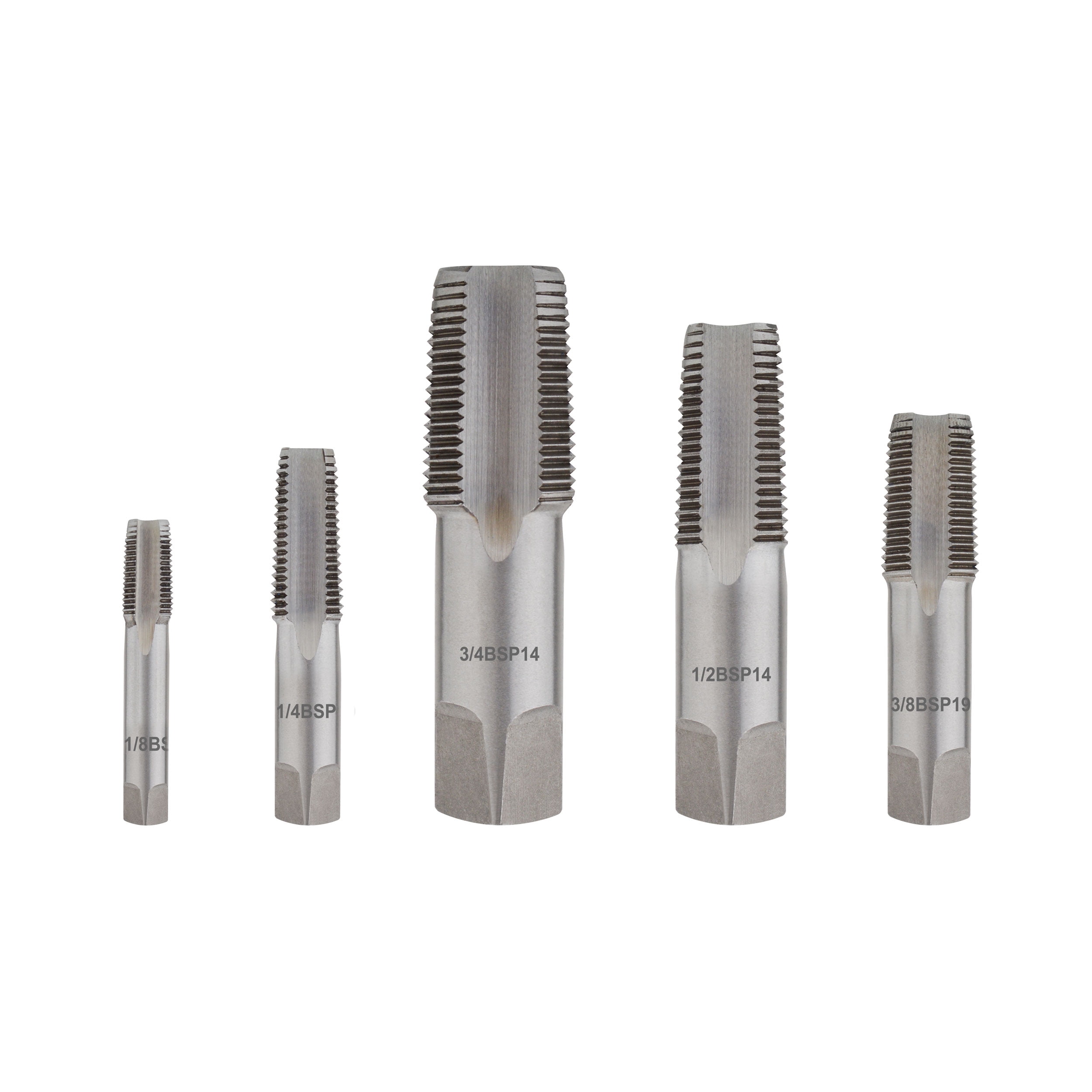Gunpla Npt Pipe Thread Taps Set 5-Piece Alloy Steel, 1/8", 1/4", 3/8 ...