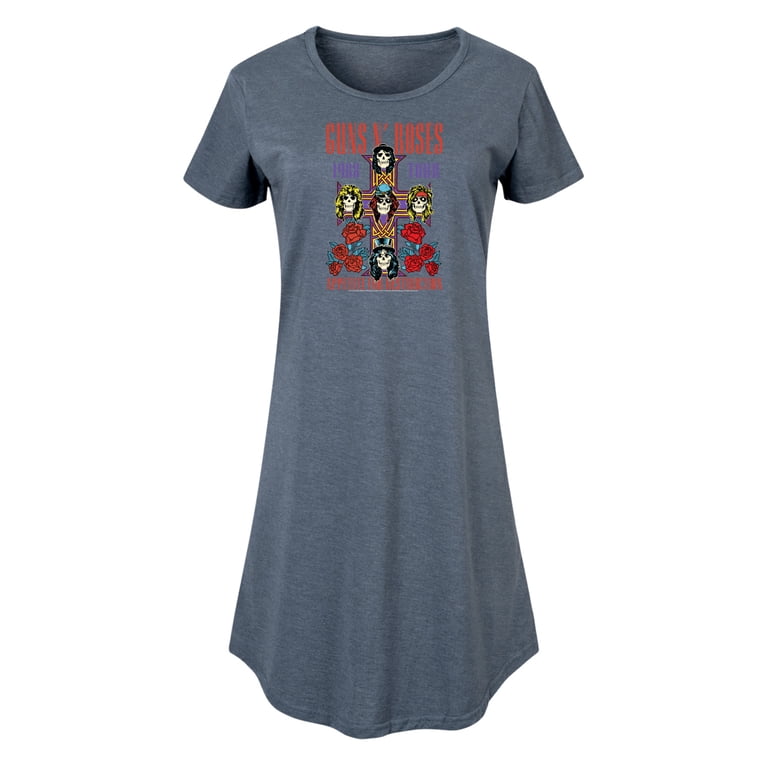 guns and roses shirt dress Guns N' Roses Skull Mini Dress in Black