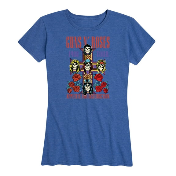 Guns N' Roses - 1988 Tour Appetite For Destruction - Women's Short Sleeve Graphic T-Shirt