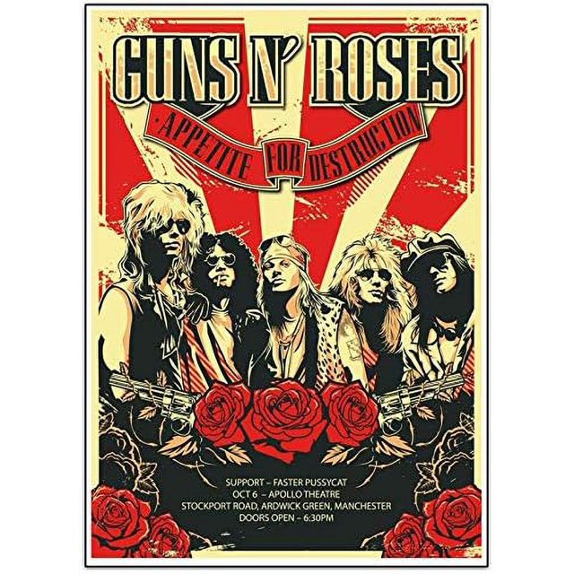 Guns N Roses American Hard Rock Band Axl Rose Duff McKagan Slash Dizzy