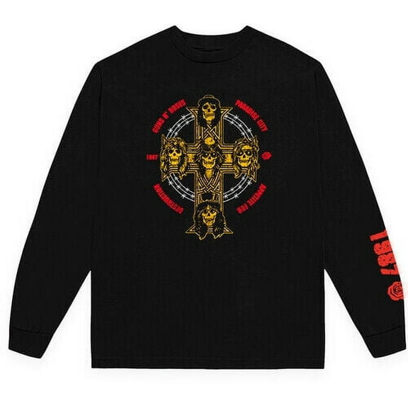 Guns N Roses - Appetite Cross Mens Long Sleeve T Shirt