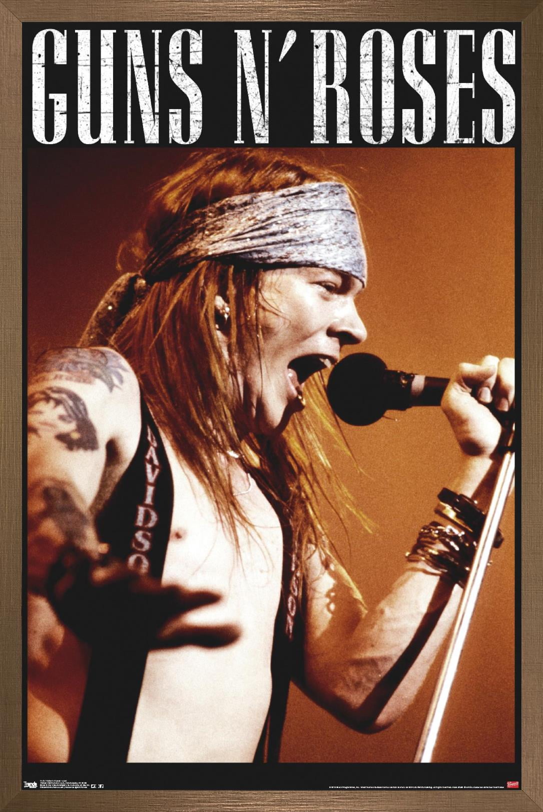 Guns N' Roses - Axel Wall Poster, 14.725" x 22.375", Framed