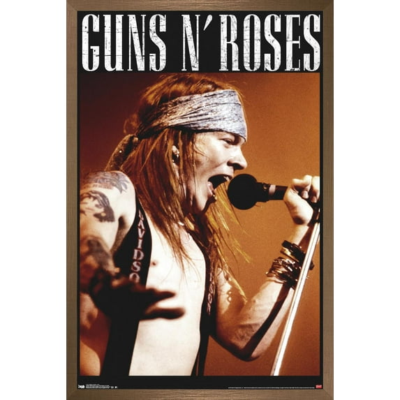 Guns N' Roses - Axel Wall Poster, 14.725" x 22.375", Framed
