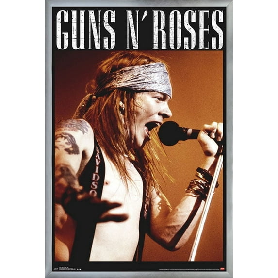 Guns N' Roses - Axel Wall Poster, 22.375" x 34", Framed